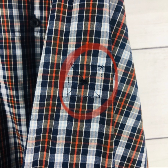 MICHAEL KORS | Blue Plaid Button Down Shirt - Picture 6 of 6